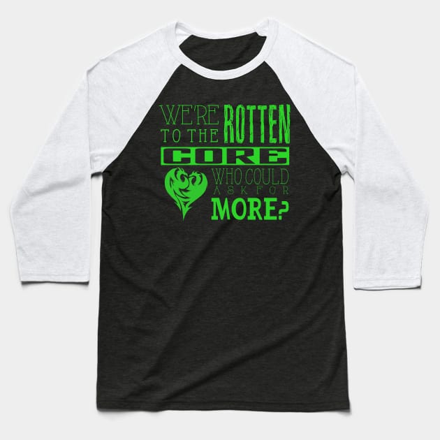 Mal Rotten Baseball T-Shirt by xyurimeister